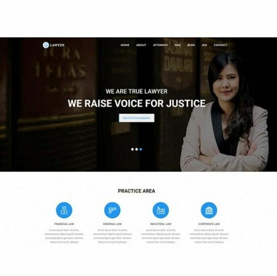 Lawyer – HTML Template Lawyer – HTML Template