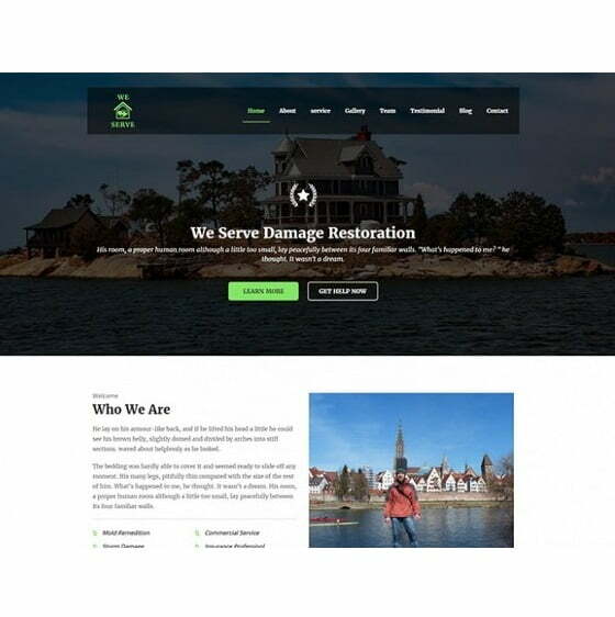Damage Restoration – HTML Template Damage Restoration – HTML Template