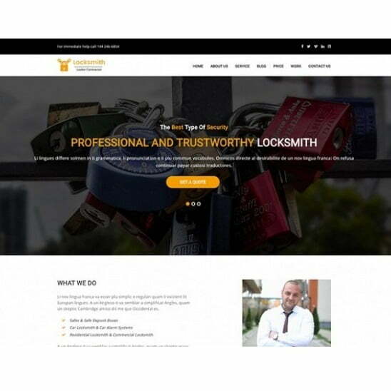 Locksmith Website – HTML Template Locksmith Website – HTML Template