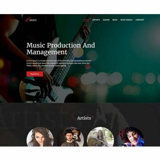Music Agency – HTML Template Music Agency – HTML Template