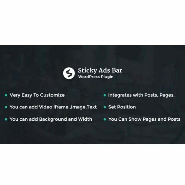 Sticky Ads Bar – WordPress Plugin Sticky Ads Bar – WordPress Plugin