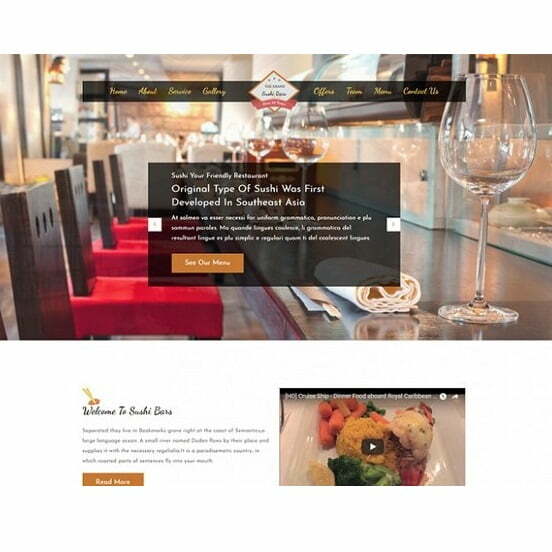 Sushi Bar – HTML Template Sushi Bar – HTML Template