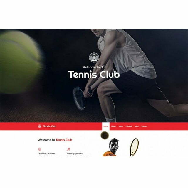 Tennis Club – HTML Template Tennis Club – HTML Template