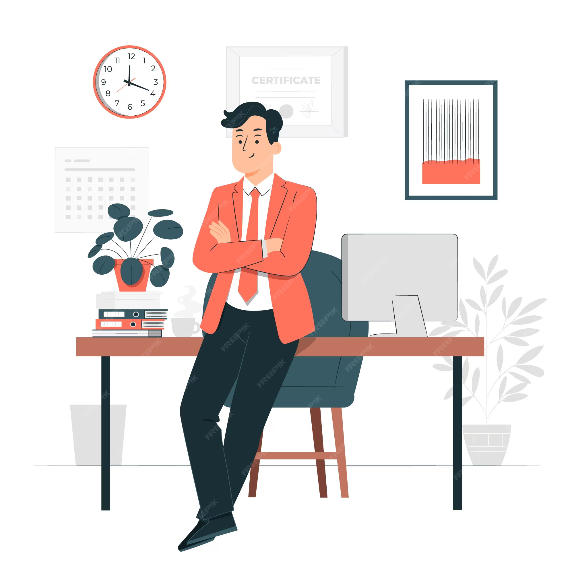 Illustration representing digital entrepreneurship and business growth