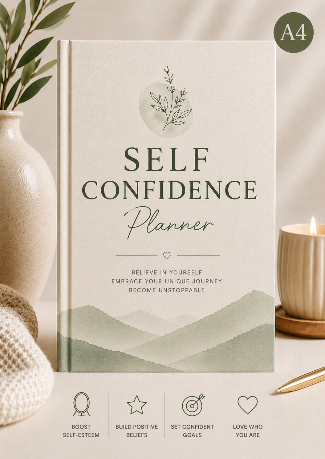 Self Confidence Planner A4 Self Confidence Planner A4